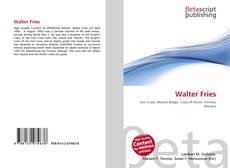 Capa do livro de Walter Fries 