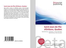 Couverture de Saint-Jean-de-l'Île-d'Orléans, Quebec