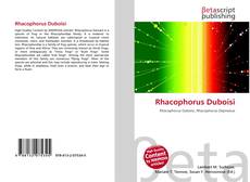Copertina di Rhacophorus Duboisi