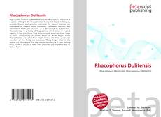 Copertina di Rhacophorus Dulitensis