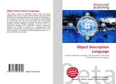 Capa do livro de Object Description Language 
