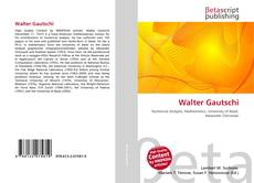 Couverture de Walter Gautschi