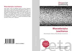 Couverture de Rhacodactylus Leachianus