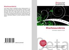 Capa do livro de Rhachosaundersia 