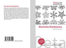 Buchcover von Rhachistia Rhodotaenia