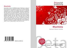 Capa do livro de Rhachistia 