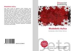 Portada del libro de Rhabdotis Aulica