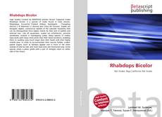 Portada del libro de Rhabdops Bicolor
