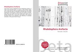 Capa do livro de Rhabdophera Arefacta 