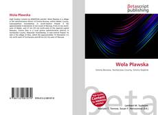 Capa do livro de Wola Pławska 