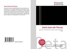Capa do livro de Saint-Jean-de-Thurac 