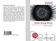 Capa do livro de Walter George Brown 