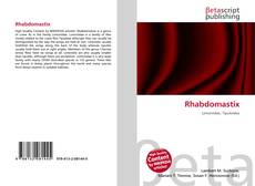Capa do livro de Rhabdomastix 