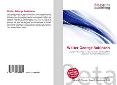 Capa do livro de Walter George Robinson 