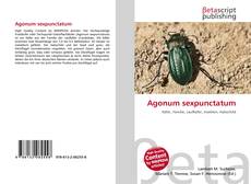 Agonum sexpunctatum kitap kapağı