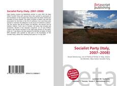 Socialist Party (Italy, 2007–2008) kitap kapağı