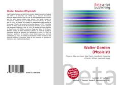 Walter Gordon (Physicist) kitap kapağı