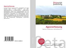 Agrarverfassung kitap kapağı