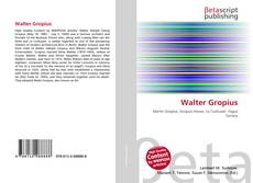 Buchcover von Walter Gropius