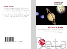 Buchcover von Walter H. Haas