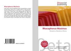 Buchcover von Rhacophorus Maximus
