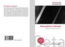 Buchcover von Rhacophorus Notater