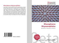 Buchcover von Rhacophorus Rhyssocephalus