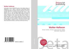 Portada del libro de Walter Halloran