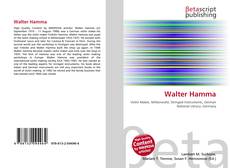 Bookcover of Walter Hamma