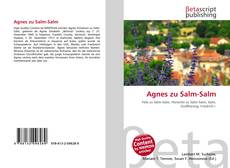 Copertina di Agnes zu Salm-Salm