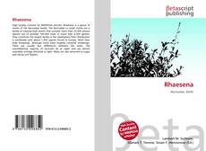Capa do livro de Rhaesena 