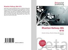 Capa do livro de Rhaetian Railway ABe 4/16 