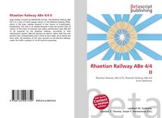 Capa do livro de Rhaetian Railway ABe 4/4 II 