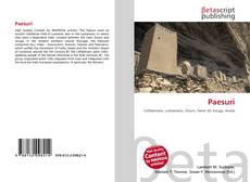 Capa do livro de Paesuri 