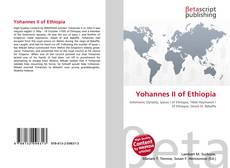 Buchcover von Yohannes II of Ethiopia
