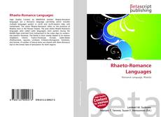 Bookcover of Rhaeto-Romance Languages