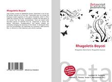 Buchcover von Rhagoletis Boycei