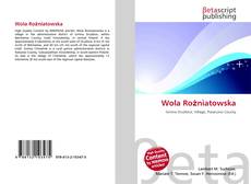 Buchcover von Wola Rożniatowska