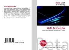 Buchcover von Wola Rusinowska