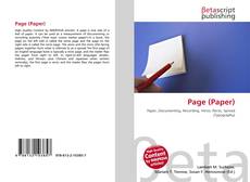 Buchcover von Page (Paper)