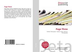 Buchcover von Page Three