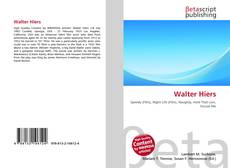 Portada del libro de Walter Hiers
