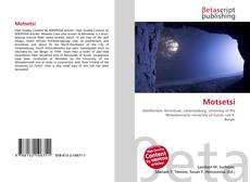 Couverture de Motsetsi