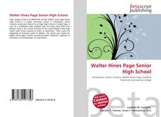 Couverture de Walter Hines Page Senior High School