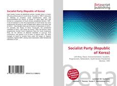 Couverture de Socialist Party (Republic of Korea)