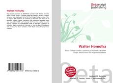 Buchcover von Walter Homolka
