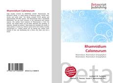Capa do livro de Rhamnidium Caloneurum 