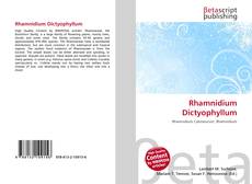 Couverture de Rhamnidium Dictyophyllum
