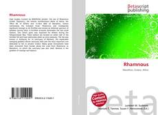 Buchcover von Rhamnous