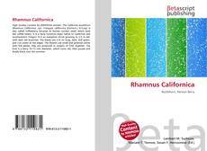 Capa do livro de Rhamnus Californica 